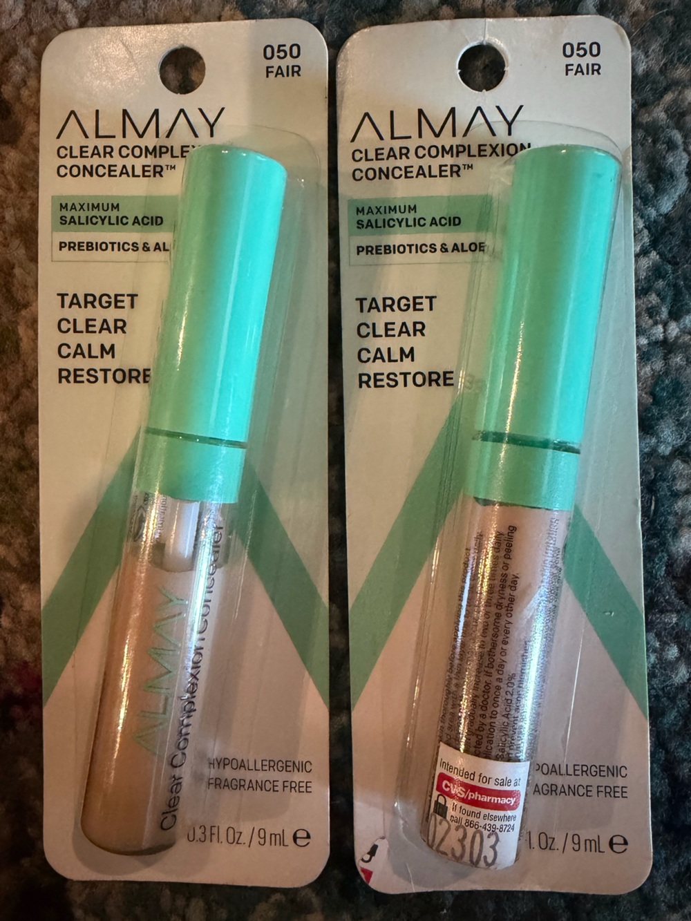 2 Almay Clear Complexion Concealers - 050 Fair